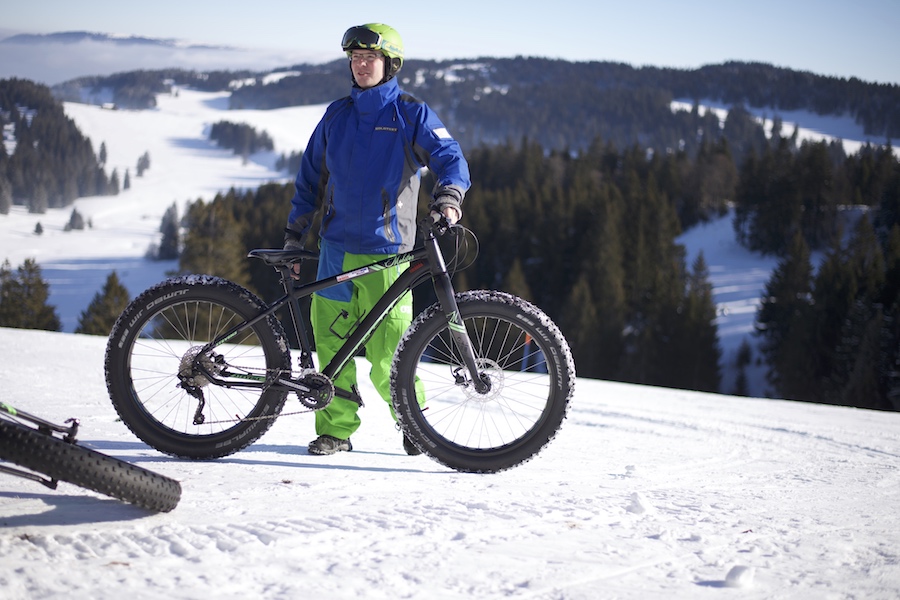 Fatbike in La Robella, Val-de-Travers