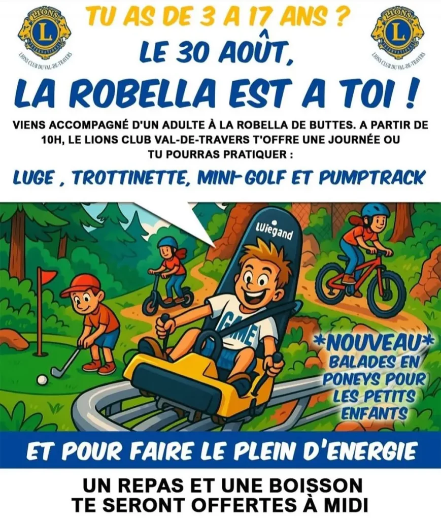 La Robella fête les enfants avec le Lions Club Val-de-Travers