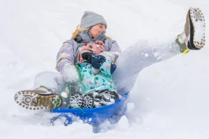 Luge à la Robella en hiver