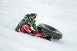 Luge à la Robella en hiver